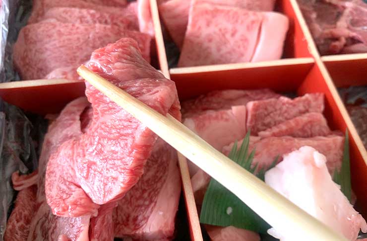 肉のヒライ焼肉食べ比べセットカルビ